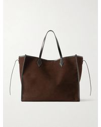 Metier - Chameleon 41 Large Leather-Trimmed Nubuck Tote - Lyst