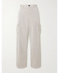 James Perse - Cargohose Mit Geradem Bein Aus Twill Aus Einer Baumwollmischung - Lyst