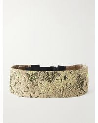 Dries Van Noten - Floral-Jacquard Belt - Lyst