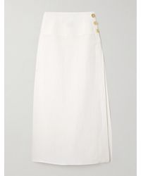 LeKasha - Haifal Linen Midi Skirt - Lyst