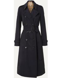 Burberry The Long Chelsea Heritage Trench Coat - Blue