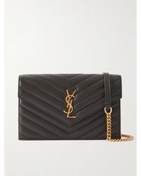 Saint Laurent - Cassandre Envelope Matelassé Leather Shoulder Bag - Lyst