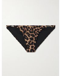 Anine Bing - Bellamy Leopard-Print Recycled Bikini Briefs - Lyst