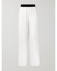 Loulou de Saison - Takaroa Hose Mit Geradem Bein Aus Twill Mit Falten - Lyst
