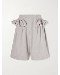 Dries Van Noten - Ruffled Cotton-Jersey Shorts - Lyst