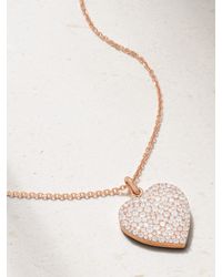 Anita Ko - Collier En Or Rose 18 Carats (750/1000) Et Diamants Pebble - Lyst