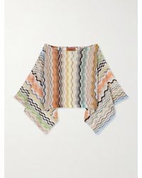 Missoni - Striped Crochet-Knit Top - Lyst