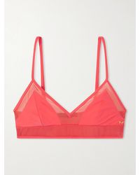 Kiki de Montparnasse - Peep Show Mesh-Trimmed Bikini Top - Lyst