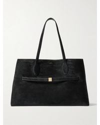 TOTEME - Lounge Große Tote Aus Veloursleder Mit Lederbesätzen - Lyst