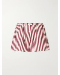 Eres - House Striped Cotton-Poplin Pajama Shorts - Lyst