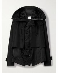 Sacai - Paneled Cotton-Blend Gabardine And Padded Shell Jacket - Lyst