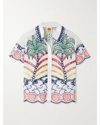 FARM Rio - Scalloped Richilieu Cotton Shirt - Lyst