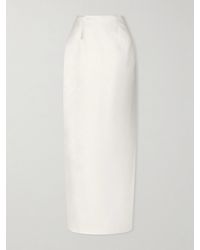 Danielle Frankel - Tristan Silk And Wool-Blend Satin Maxi Skirt - Lyst