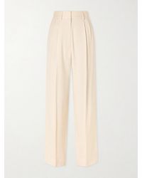 Blazé Milano - Danae Pleated Tapered Woven Pants - Lyst