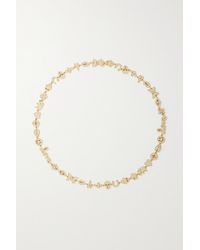 Sydney Evan Small Anniversary 14-karat Gold Diamond Necklace - Metallic