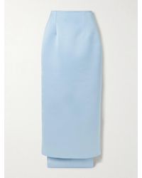 Emilia Wickstead - Harleigh Convertible Duchesse-Satin Midi Skirt - Lyst