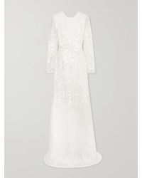 Erdem - Yoanna Robe Aus Chiffon Mit Pailletten - Lyst