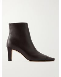 Manolo Blahnik - Vivecal 70 Leather Ankle Boots - Lyst