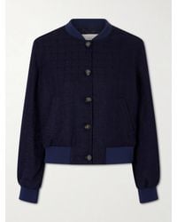 Giuliva Heritage - Hailey Wool-Blend Bouclé-Tweed Bomber Jacket - Lyst