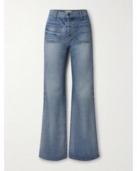Nili Lotan - Florence Hoch Sitzende Schlagjeans Mit Distressed-Details - Lyst