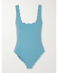 Marysia Swim - Palm Springs Scalloped Seersucker Swimsuit - Lyst
