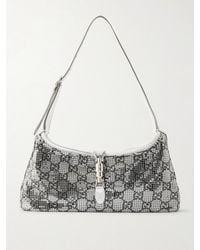 Gucci - Jackie 1961 Slim Textured-Leather Shoulder Bag - Lyst