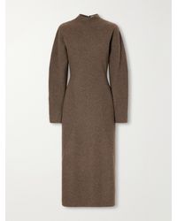Max Mara - Tenuta Paneled Wool-Blend Midi Dress - Lyst