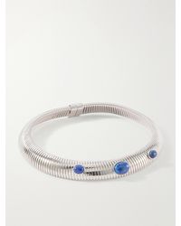 Julietta - Astra Rhodium-Plated Lapis Lazuli Necklace - Lyst