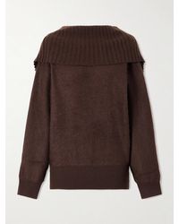 Sportmax - Off-The-Shoulder Wool Sweater - Lyst