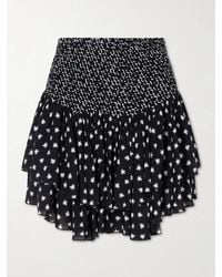Donde Esteban - Estrellitas Y Olas Ruffled Mini Skirt - Lyst