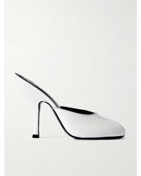 Jude - Date Cutout Leather Mules - Lyst