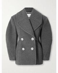Givenchy - Double-Breasted Wool And Silk-Blend Coat - Lyst