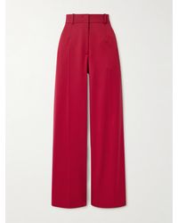 Another Tomorrow - Hose Mit Weitem Bein Aus Einer Wollmischung - Lyst