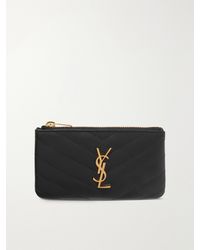 Saint Laurent - Cassandre Quilted Leather Wallet - Lyst