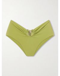 Christopher Esber - Ruched Orbit Embellished Bikini Bottoms - Lyst