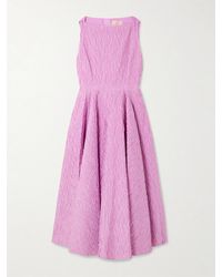 ROKSANDA - Tera Cloqué Midi Dress - Lyst