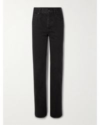 Saint Laurent - Nico Mid-Rise Straight-Leg Jeans - Lyst