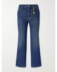 Stella McCartney - Mid-Rise Cropped Flared Jeans - Lyst