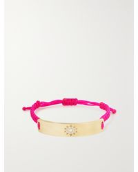 Diane Kordas - Evil Eye Armband Aus Kordel Mit Detail Aus 18 Karat Und Diamanten - Lyst