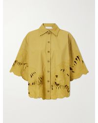 Zimmermann - Mahon Embroidered Cotton Shirt - Lyst