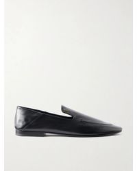 Saint Laurent - Alain Cassandre-Embellished Leather Loafer - Lyst
