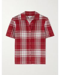 Loewe - Cropped Checked Silk-Blend Jacquard Polo Shirt - Lyst