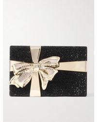 Judith Leiber - Gift Box Surprise Crystal-Embellished-Tone Clutch - Lyst
