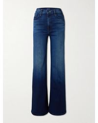 Mother - The Hustler Roller Sneak High-Rise Wide-Leg Jeans - Lyst