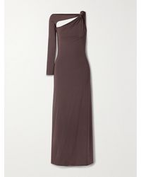 Maygel Coronel - Net Sustain Hedera One-Sleeve Cutout Stretch-Jersey Maxi Dress - Lyst