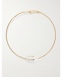 LIE STUDIO - The Scarlet-Plated Necklace - Lyst