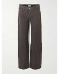 St. Agni - 90S Low-Rise Straight-Leg Cotton-Canvas Jeans - Lyst