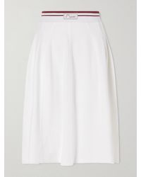 Marni - Appliquéd Cotton-Blend Jersey Midi Skirt - Lyst