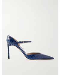 Tom Ford - 85 Croc-Embossed Leather Pumps - Lyst