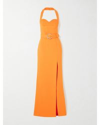 Rebecca Vallance - Santara Robe Aus Crêpe Mit Gürtel - Lyst